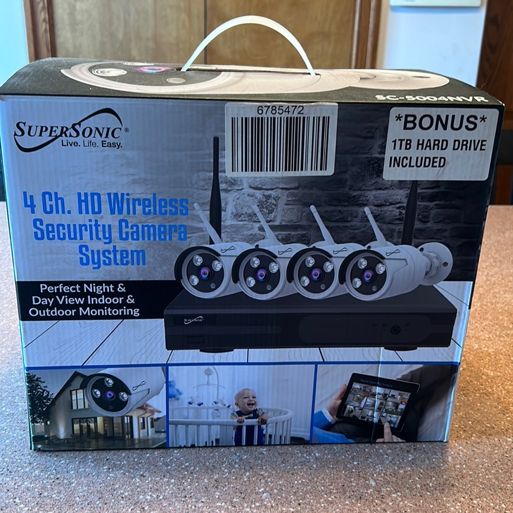 Super sonic security camera system